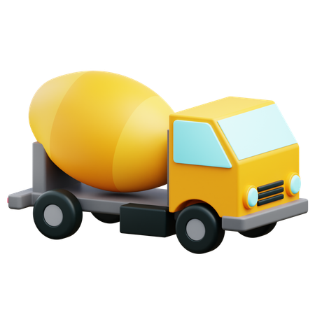 Camion malaxeur  3D Icon