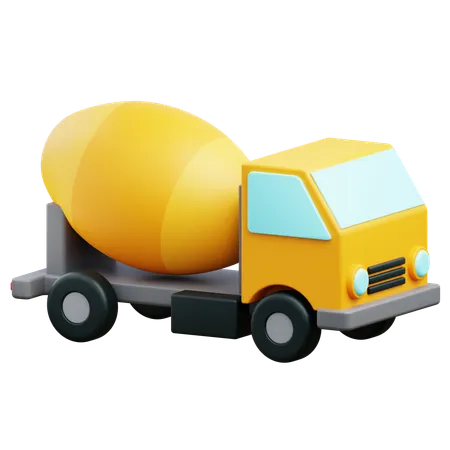 Camion malaxeur  3D Icon