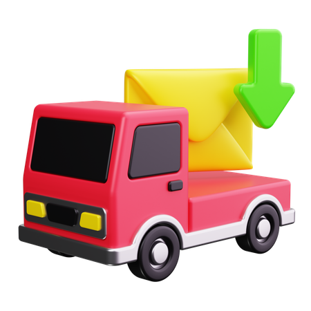 Camion postal  3D Icon