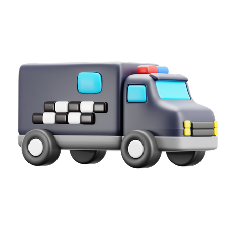 Camion de prison  3D Icon