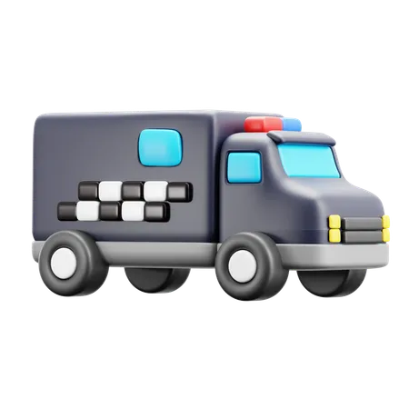 Camion de prison  3D Icon