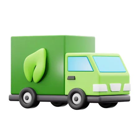 Camion vert  3D Icon