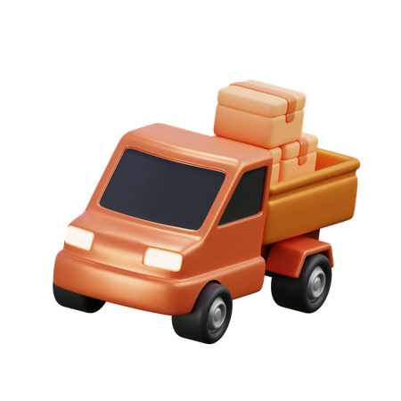 Camioneta  3D Icon