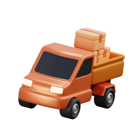 Camioneta  3D Icon