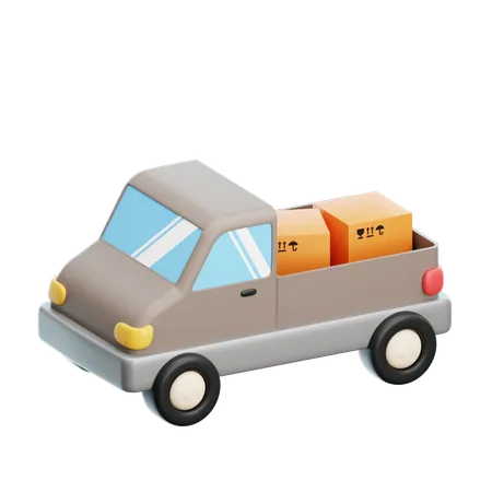 Camioneta  3D Icon