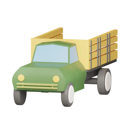 Camioneta  3D Icon