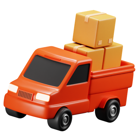 Camioneta  3D Icon