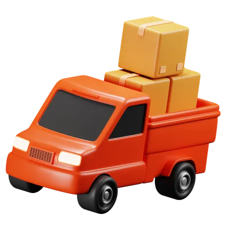 Camioneta  3D Icon