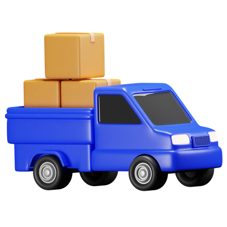 Camioneta  3D Icon