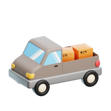 Camioneta  3D Icon