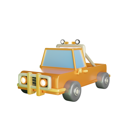 Camioneta  3D Icon