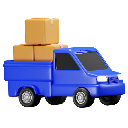 Camioneta  3D Icon