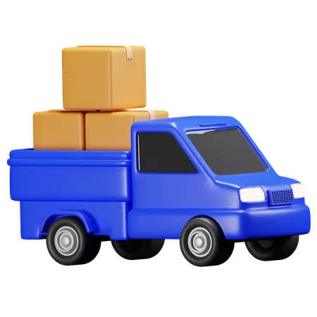 Camioneta  3D Icon