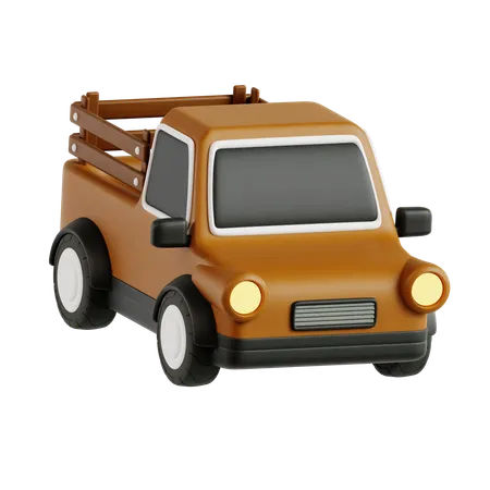 Camioneta  3D Icon