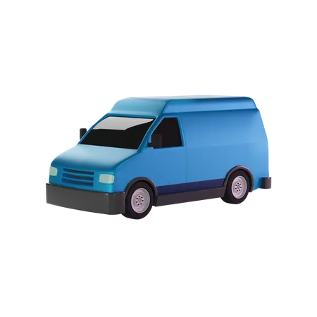 Voiture de livraison  3D Illustration