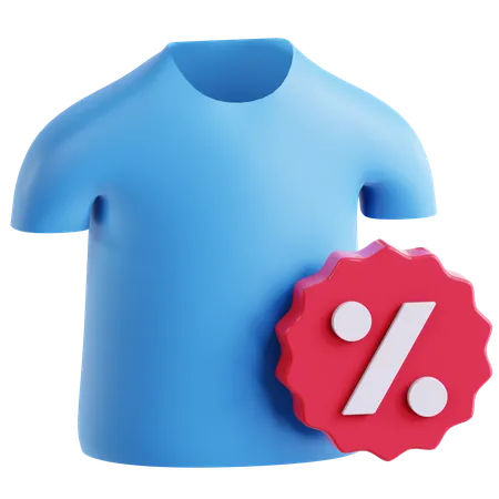 Camisa de descuento  3D Icon