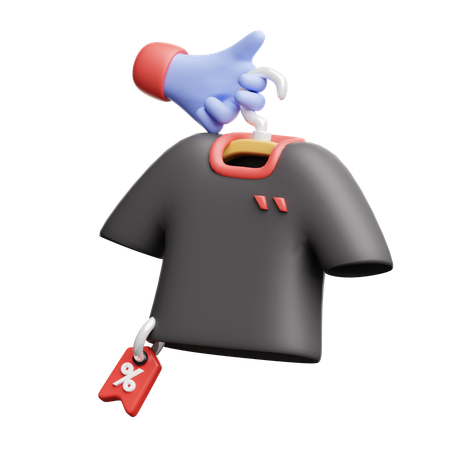 Camisa de compras  3D Icon