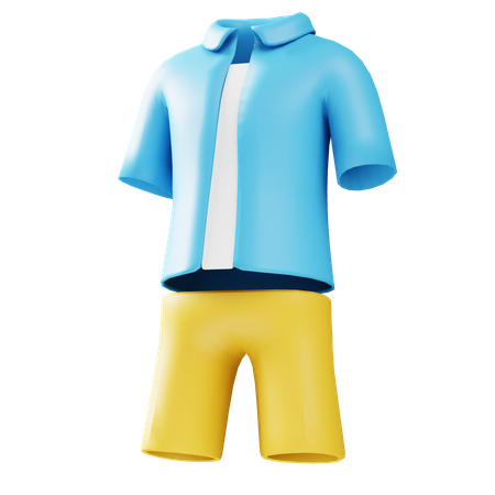 Camisa de praia  3D Icon