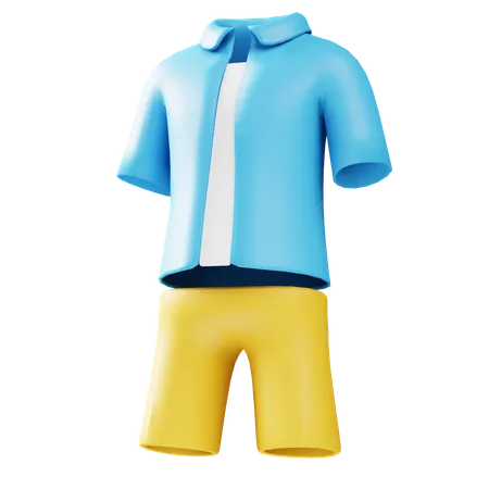 Camisa de praia  3D Icon