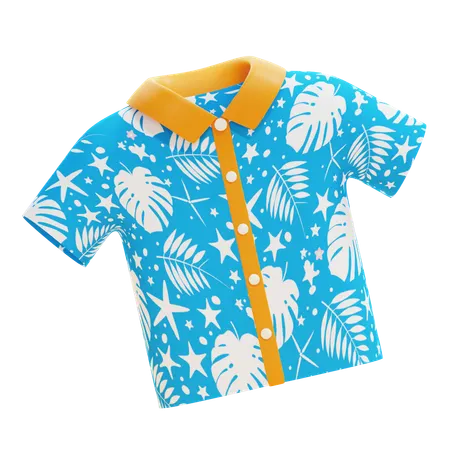 Camisa de praia  3D Icon