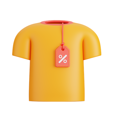 Camisa de descuento  3D Icon