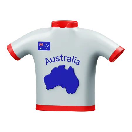 Camisa esportiva australiana  3D Illustration