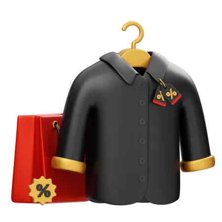 Venta de camisa de hombre  3D Icon