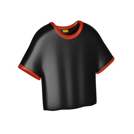Viernes Negro Camiseta Negra Icono De Renderizado 3 D 3D Icon