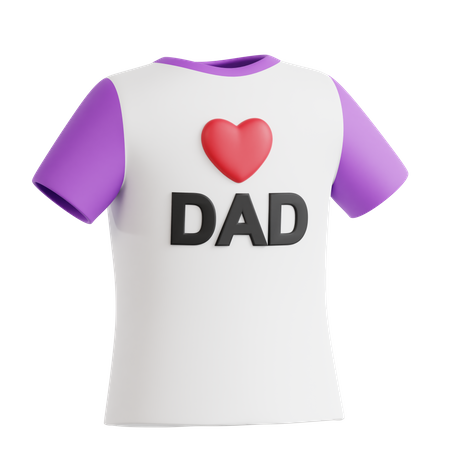 Camiseta amor pai  3D Icon