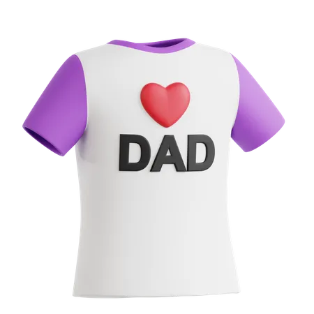 Camiseta amor pai  3D Icon