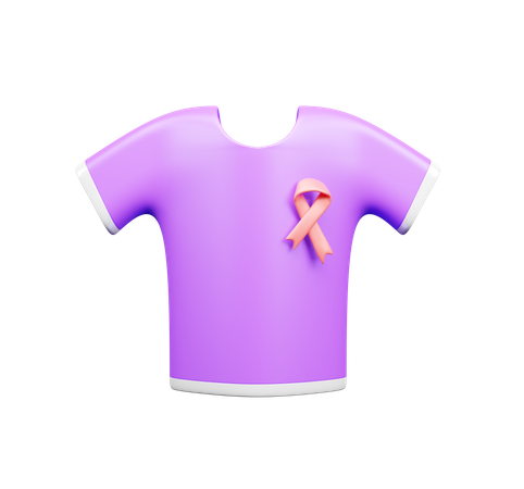 Camiseta del cáncer  3D Icon
