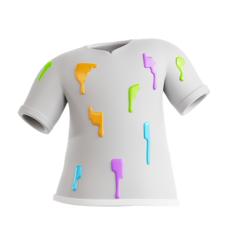 Camiseta colorida  3D Icon