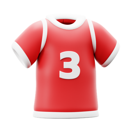Camiseta de futebol  3D Icon