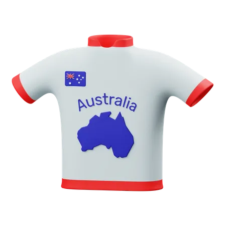 Camiseta deportiva australiana  3D Illustration