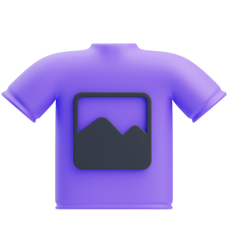 Camiseta estampada  3D Icon