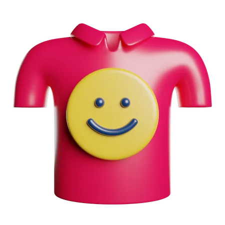 Camisa feliz  3D Icon