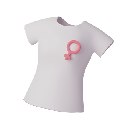 Camiseta femenina  3D Icon