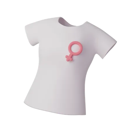 Camiseta feminina  3D Icon