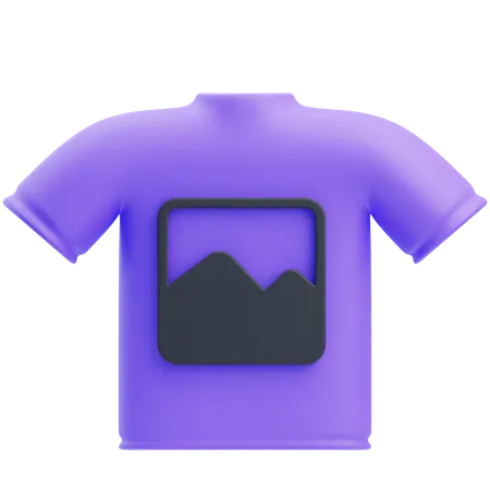 Camiseta estampada  3D Icon