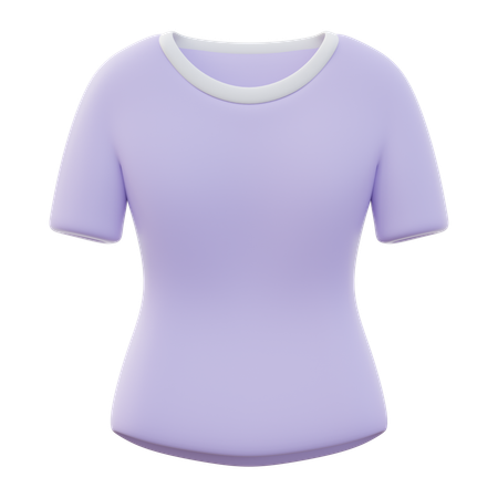 Camiseta de manga corta de las mujeres  3D Icon
