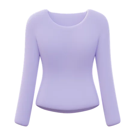 Camiseta de manga larga de las mujeres  3D Icon