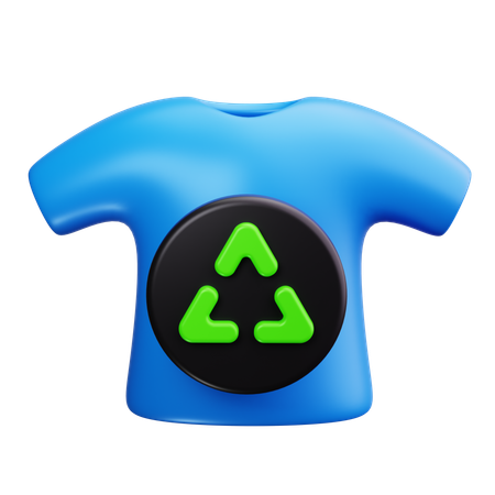 Camisa de reciclaje  3D Icon