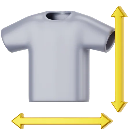 Talla de camiseta  3D Icon