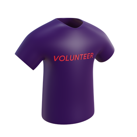 Camiseta voluntaria  3D Illustration