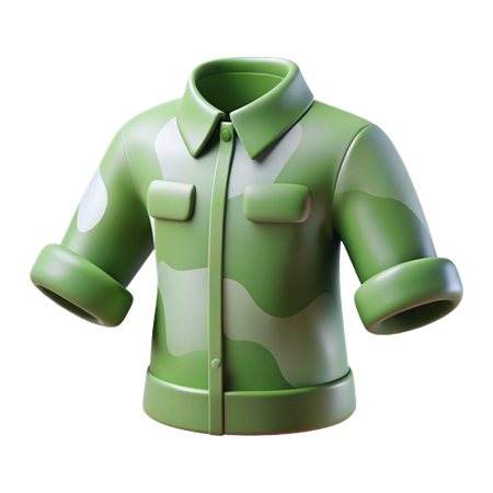 Camouflage Uniform  3D Icon