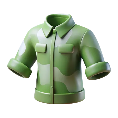 Camouflage Uniform  3D Icon