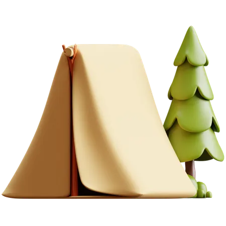 Camp  3D Icon