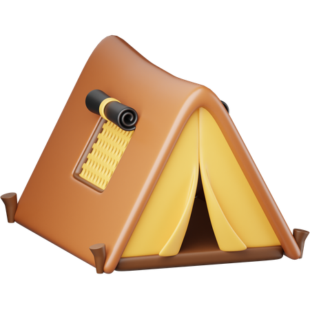 キャンプ  3D Icon