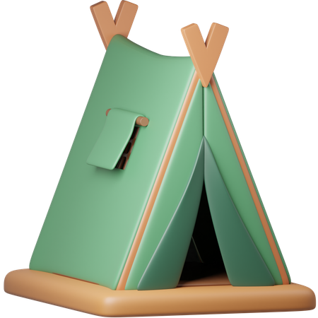 Camp  3D Icon