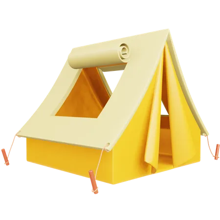 Camp  3D Icon